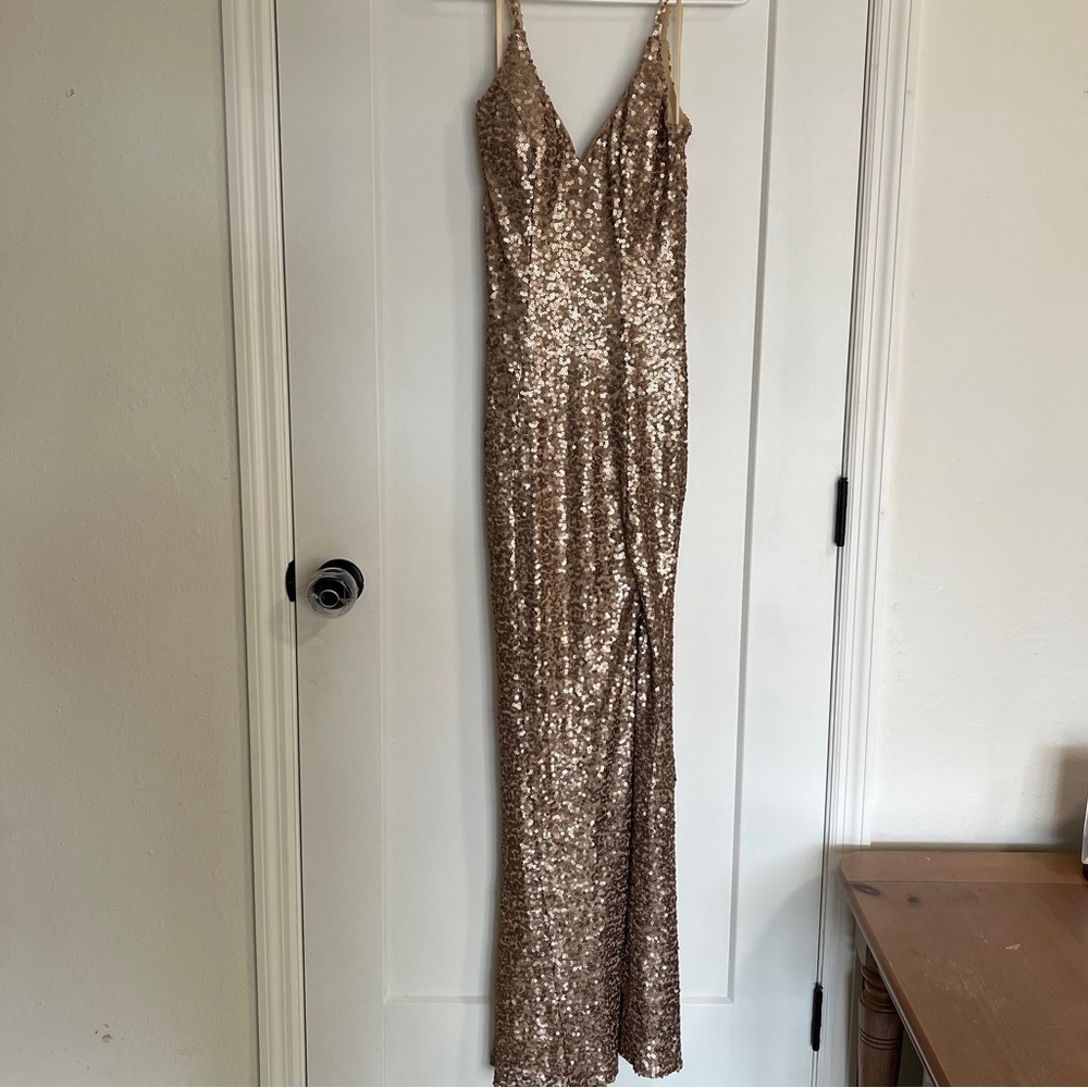 Ieena for Mac Duggal Sequin Gown